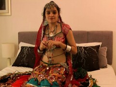 Charming Indian College Girl Jasmine In Gujarati Garba Dress Thumb