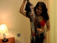 Indian Girl Kavya In Red Lingerie Thumb