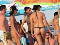 HOT Bikini Amateur TOPLESS Teens - Spy Beach Video Thumb